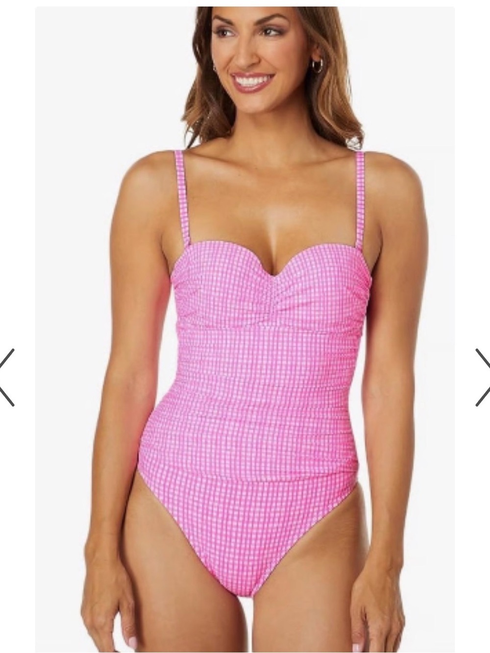 Lilly Pulitzer Layne One-Piece Swimsuit in the "Pink Isle Along The Same Line"